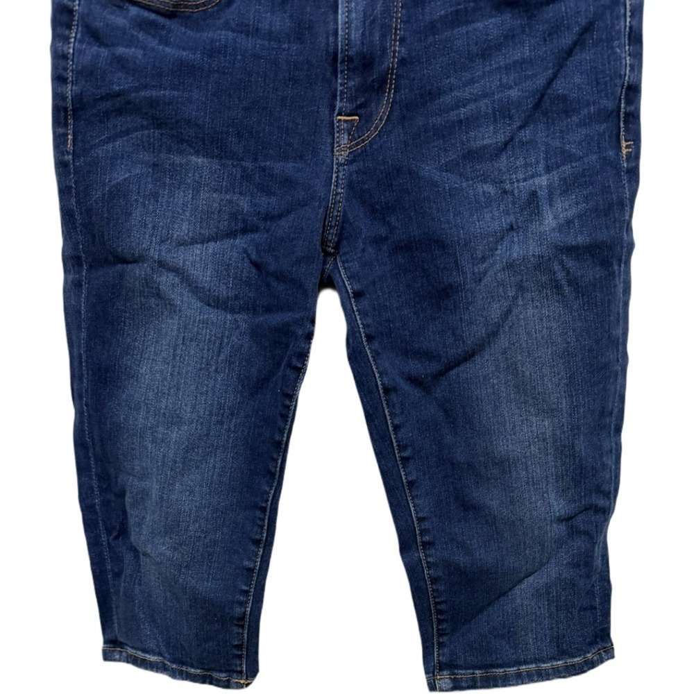 Frame Le Skinny De Jeanne Capri Bermuda Short Denim Jeans Size 27 Medium Wash - Picture 3 of 6